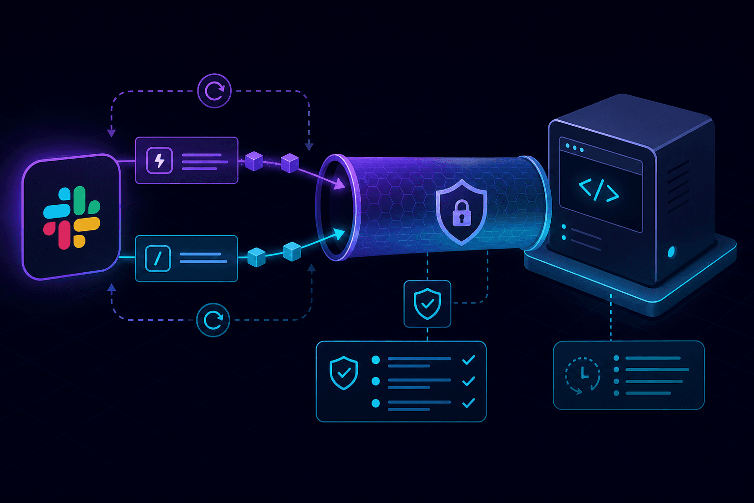 Cover illustration: Slack Webhook Local Testing: Events API and Slash Commands